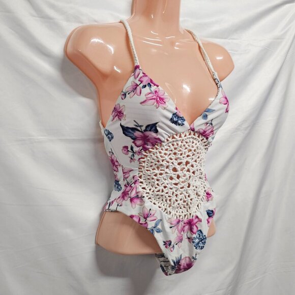 Frankies Bikinis Poppy One Piece Swimsuit Women Size M White - Picture 9 of 14